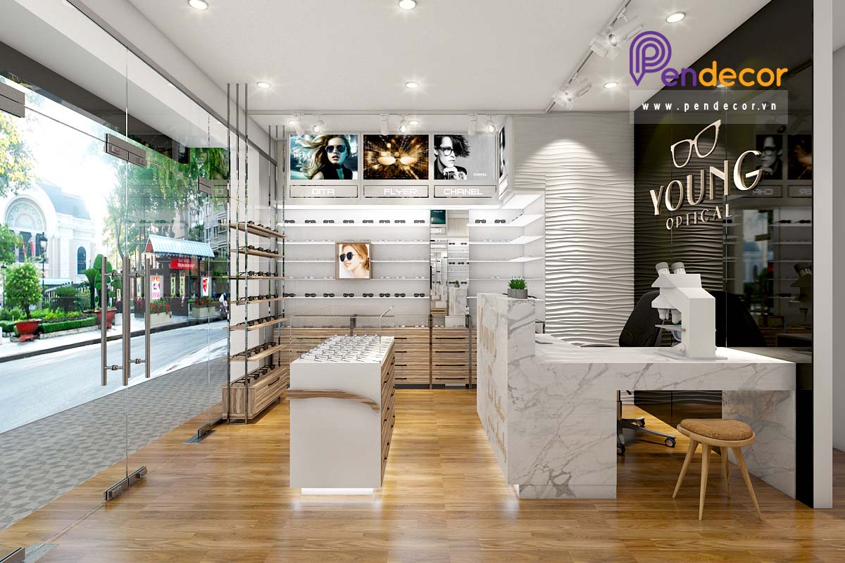 Thiết Kế Cửa Hàng Mắt Kính Young Optical