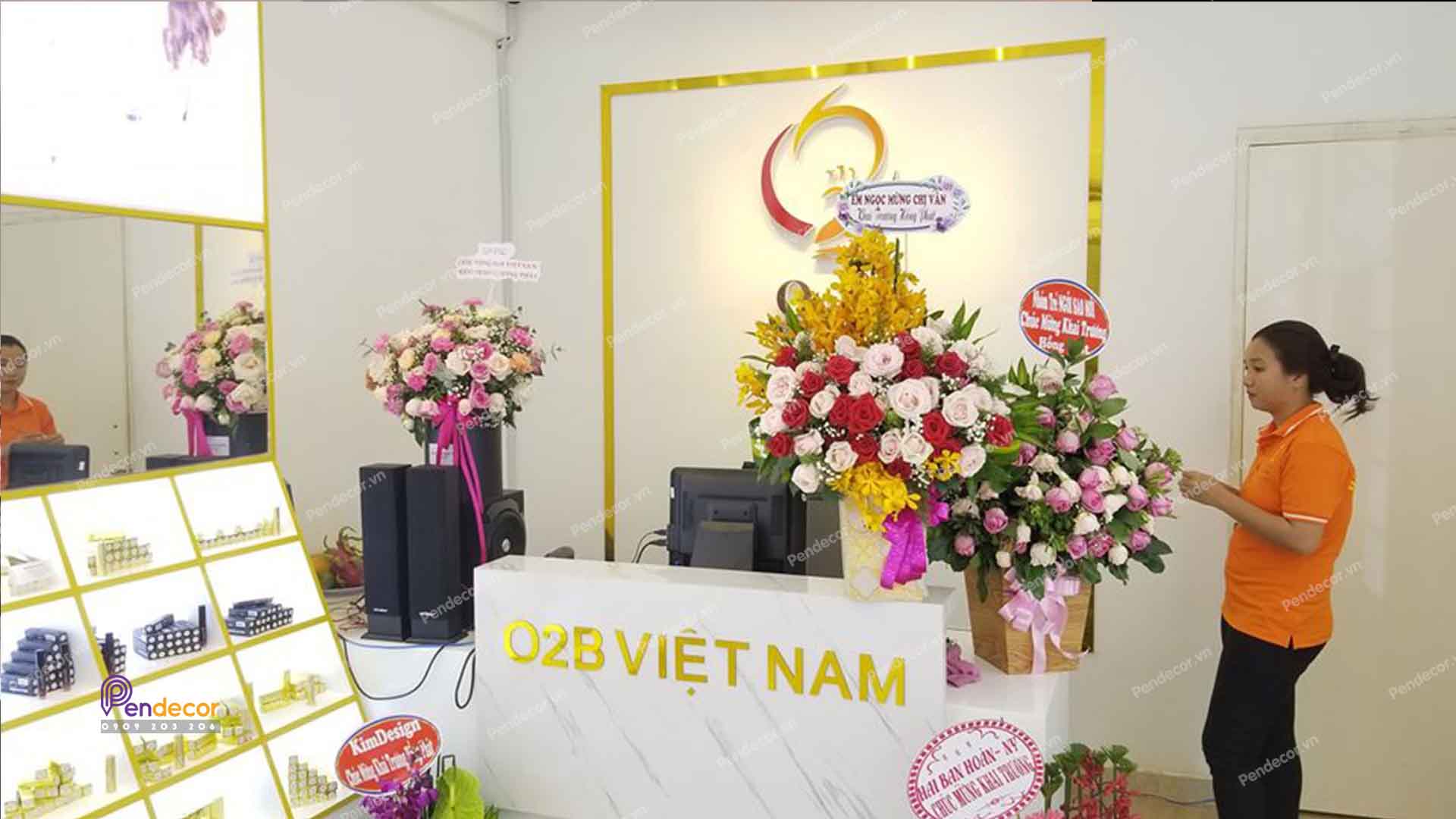 Thi công Shop Mỹ Phẩm O2B - Đồng Nai