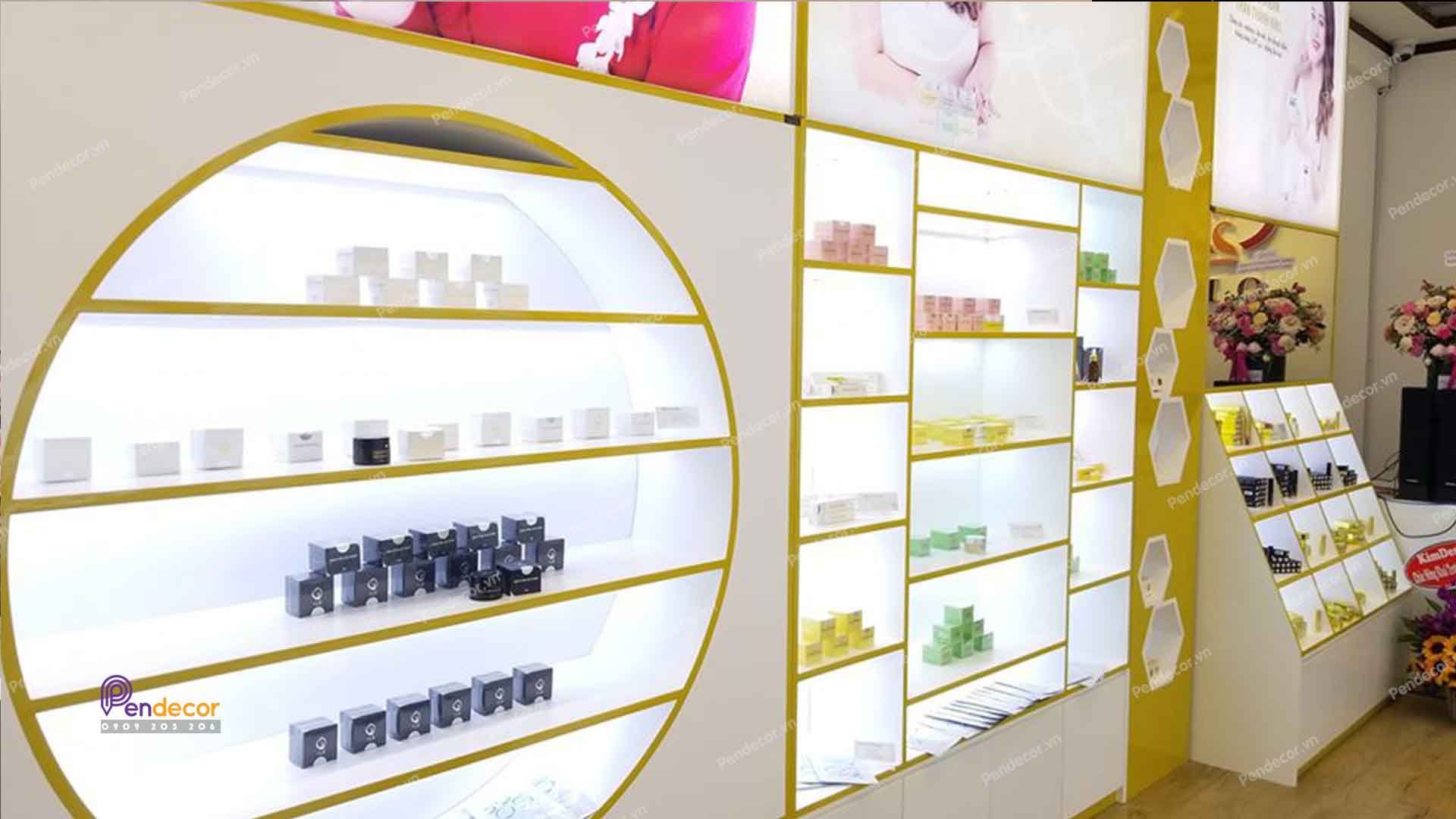 Thi công Shop Mỹ Phẩm O2B - Đồng Nai