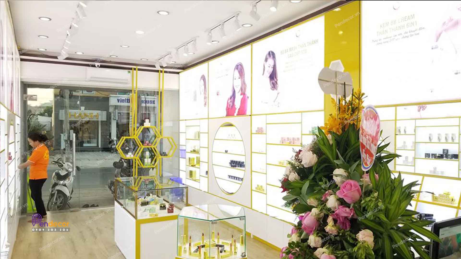 Thi công Shop Mỹ Phẩm O2B - Đồng Nai