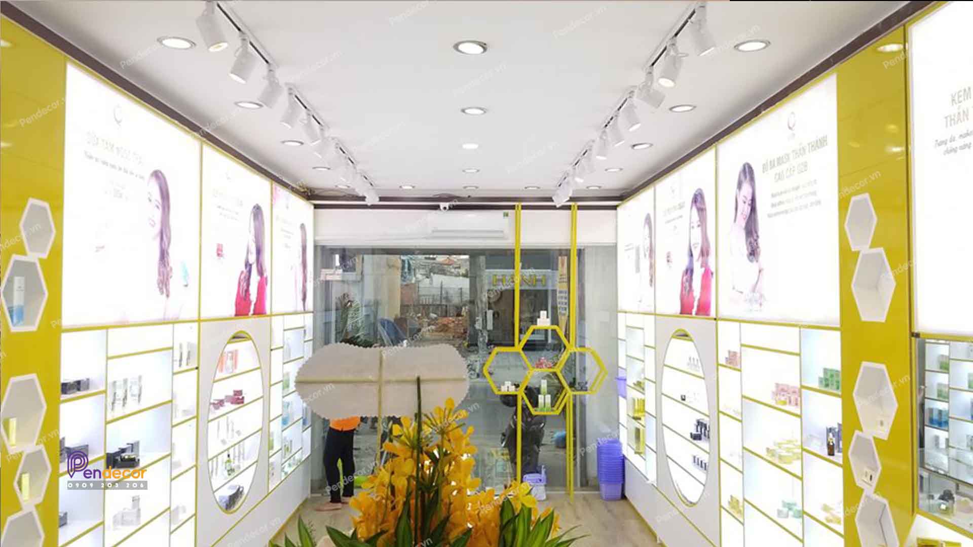 Thi công Shop Mỹ Phẩm O2B - Đồng Nai