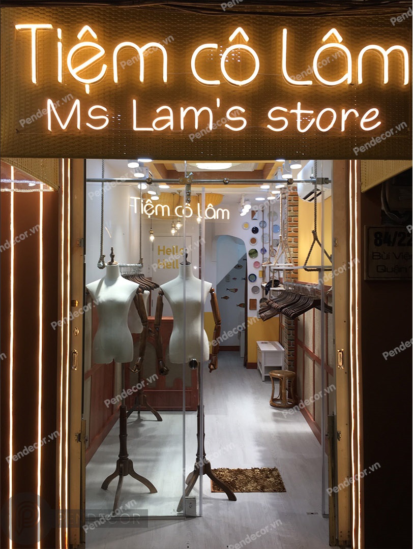 Thi công Shop thời trang nữ Tiệm Cô Lâm - Quận 1