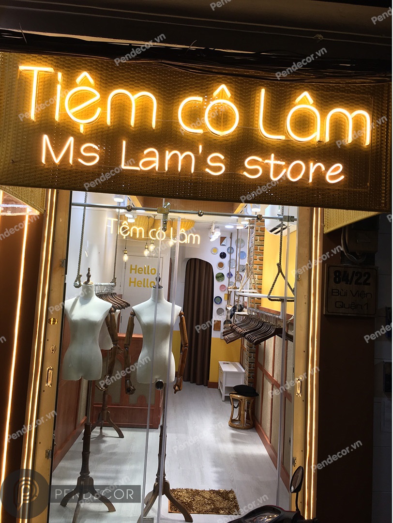 Thi công Shop thời trang nữ Tiệm Cô Lâm - Quận 1