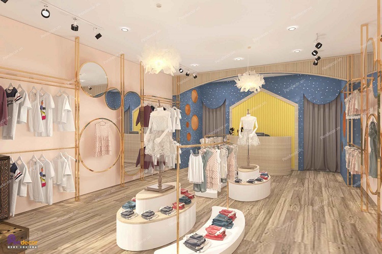 Phụ kiện trang trí cho hệ thống đèn tạo nên sự mới lạ cho không gian shop