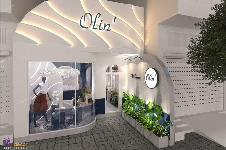 Thiết kế shop quần áo 2 mặt tiền - Pendecor