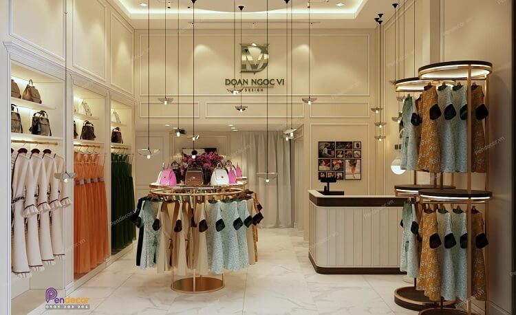 Phong cách shop sang trọng, thanh lịch được ưa chuộng hiện nay