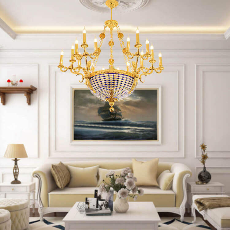 Đèn trang trí phải tương xứng với chiều cao của căn phòng