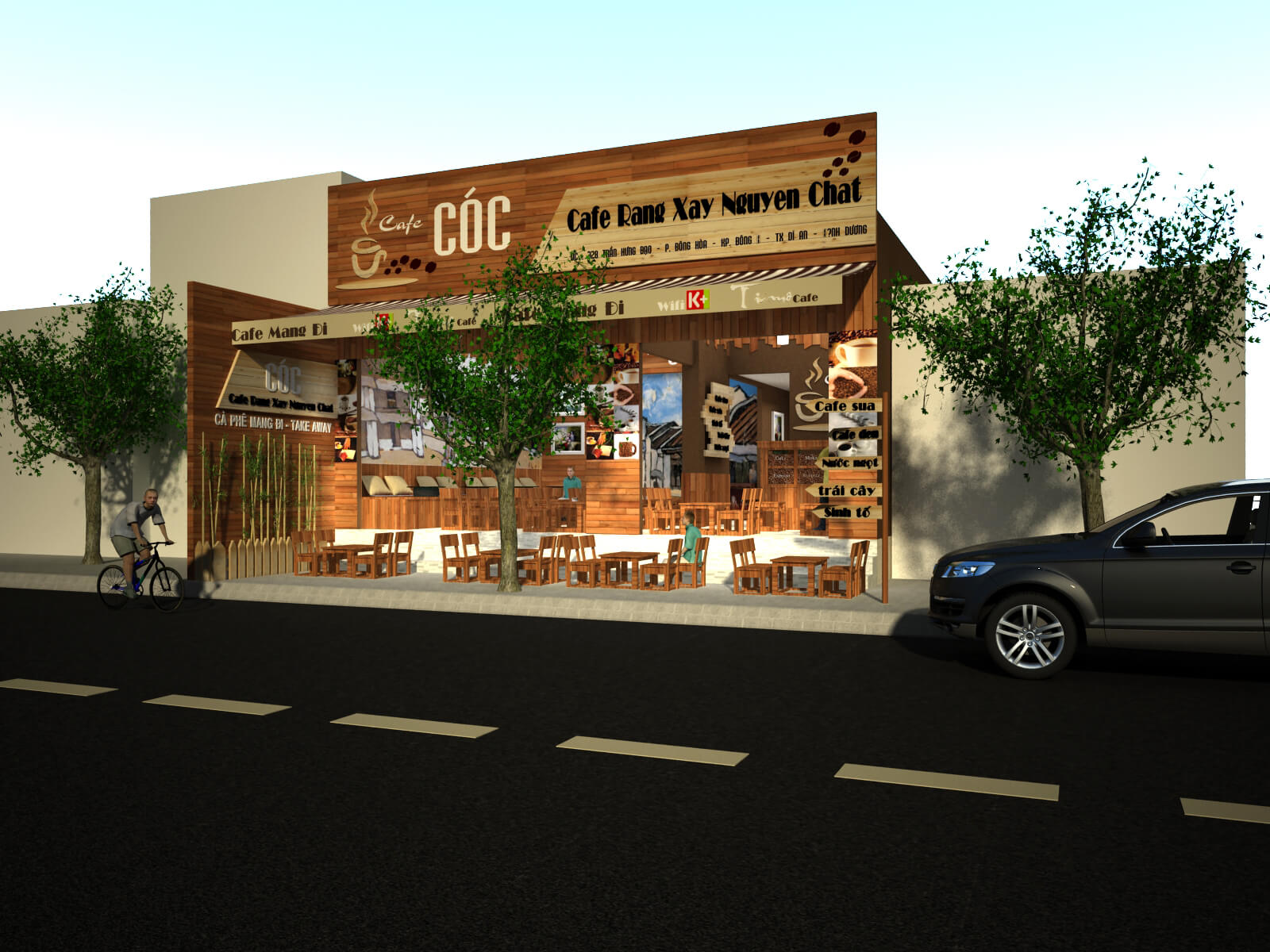 Bảng hiệu cafe cóc