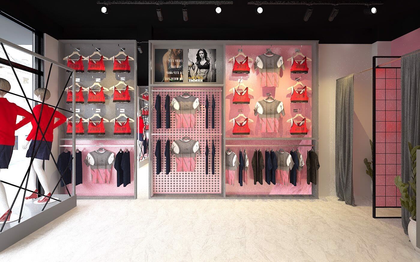 thiết kế shop thể thao Pendecor