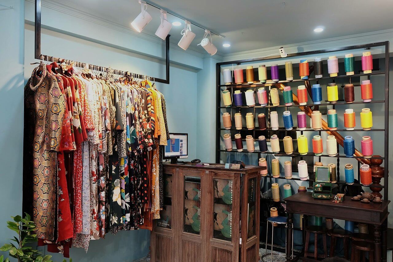 thiết kế shop áo dài