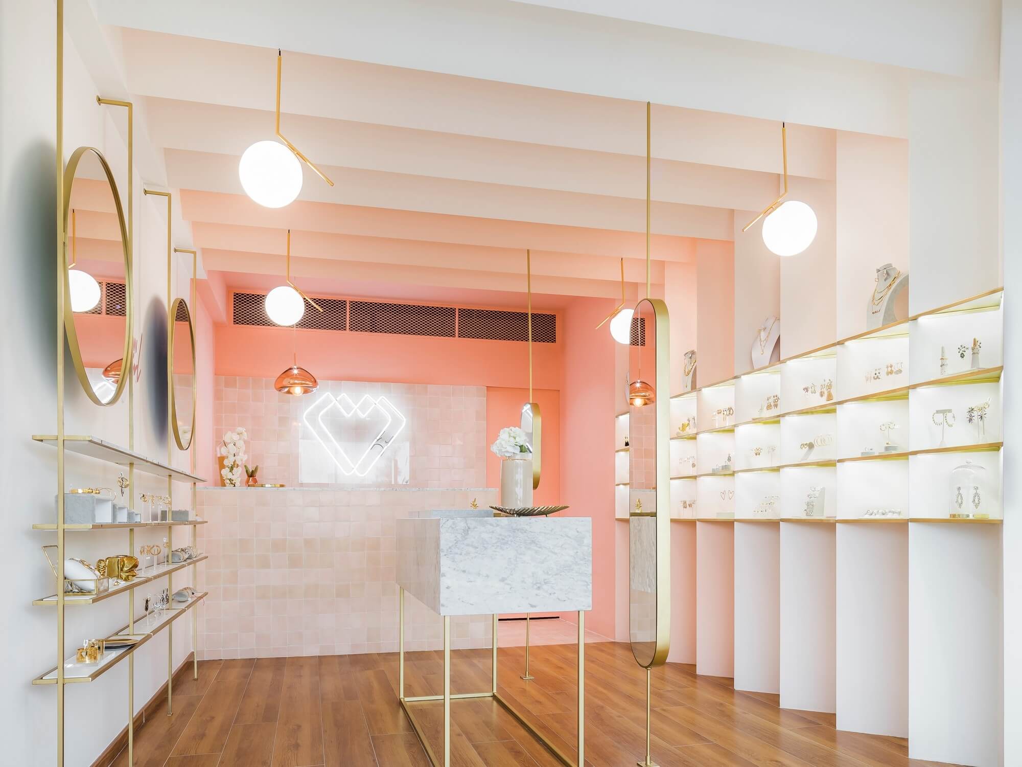 Top 20 mẫu thiết kế cửa hàng trang sức đẹp khó cưỡng