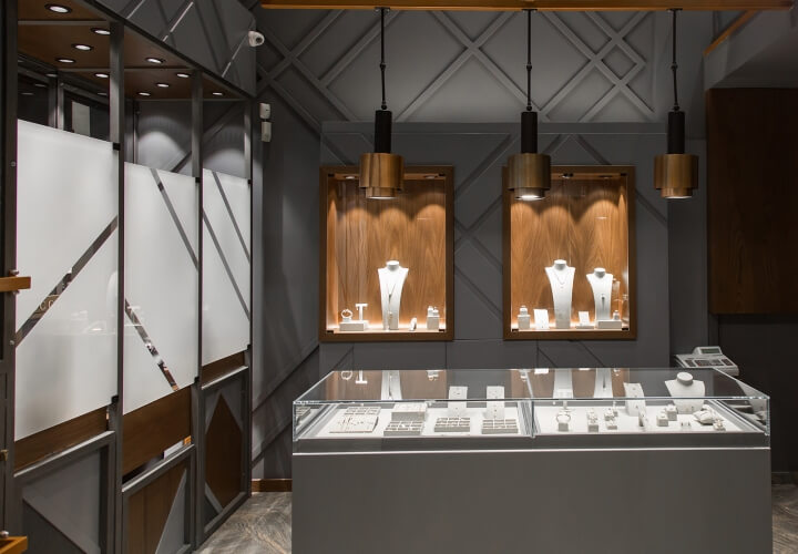 Top 20 mẫu thiết kế cửa hàng trang sức đẹp khó cưỡng