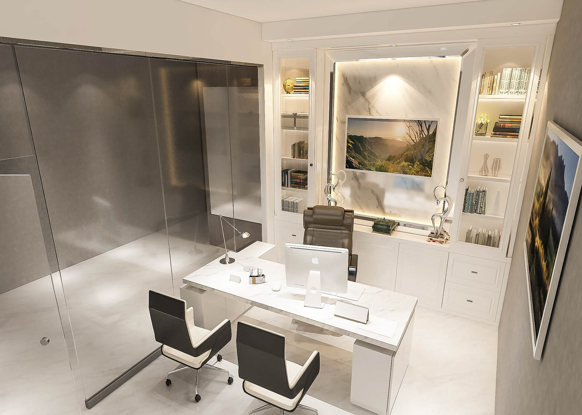 Văn phòng làm việc mệnh Kim