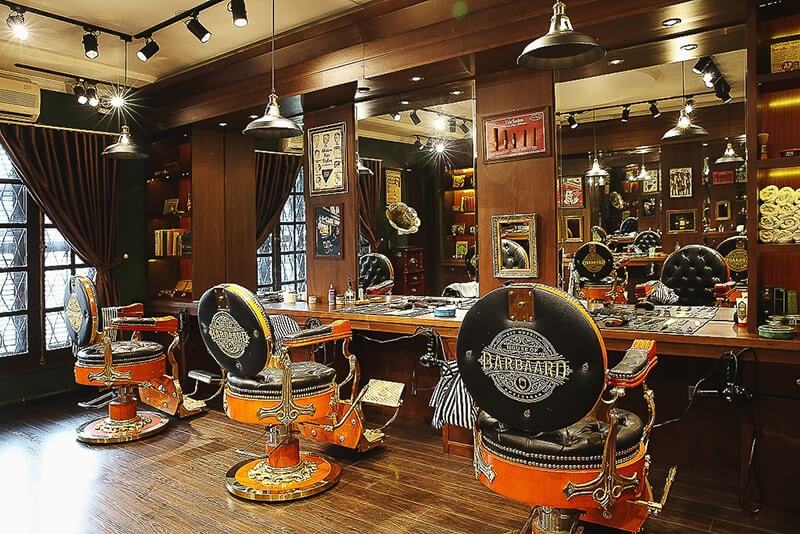 Thiết kế salon tóc phong cách cổ điển