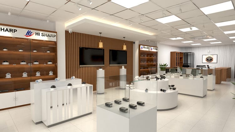 Cửa hàng camera hiện đại dễ tiếp cận khách hàng