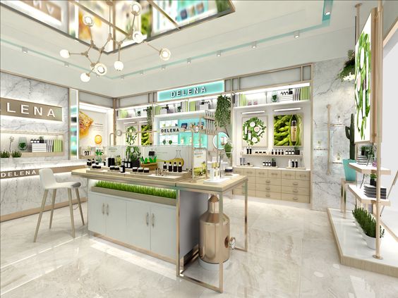 Mỹ phẩm khá nhỏ nên hệ thống ánh sáng và màu sắc có nhiệm vụ tạo được sự nổi bật hoặc ít nhất nhìn thấy dễ dàng