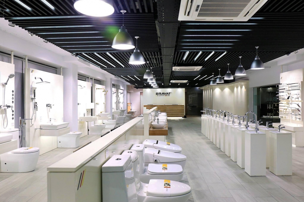 Thiết kế cửa hàng thiết bị vệ sinh đẹp, khoa học