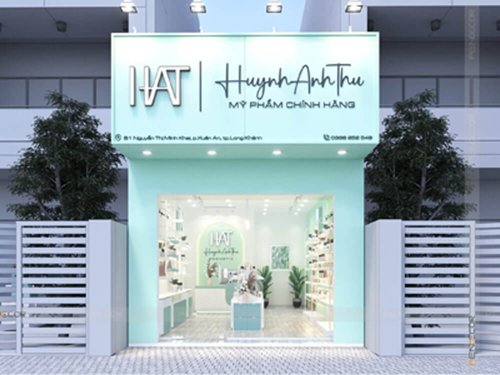 Thiết kế mặt tiền cửa hàng phong cách Bazaar