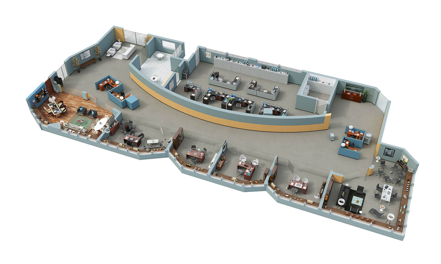 Tạo sự thu hút, uy tín từ thiết kế mặt bằng văn phòng