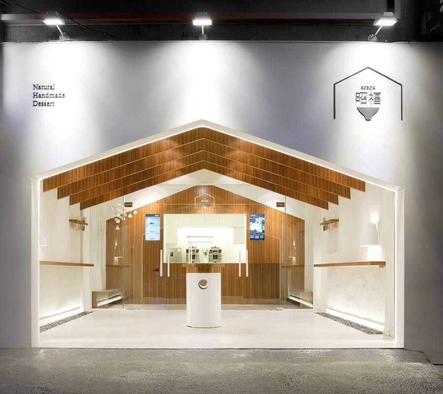 Thiết kế mặt tiền spa phong cách Nhật Bản