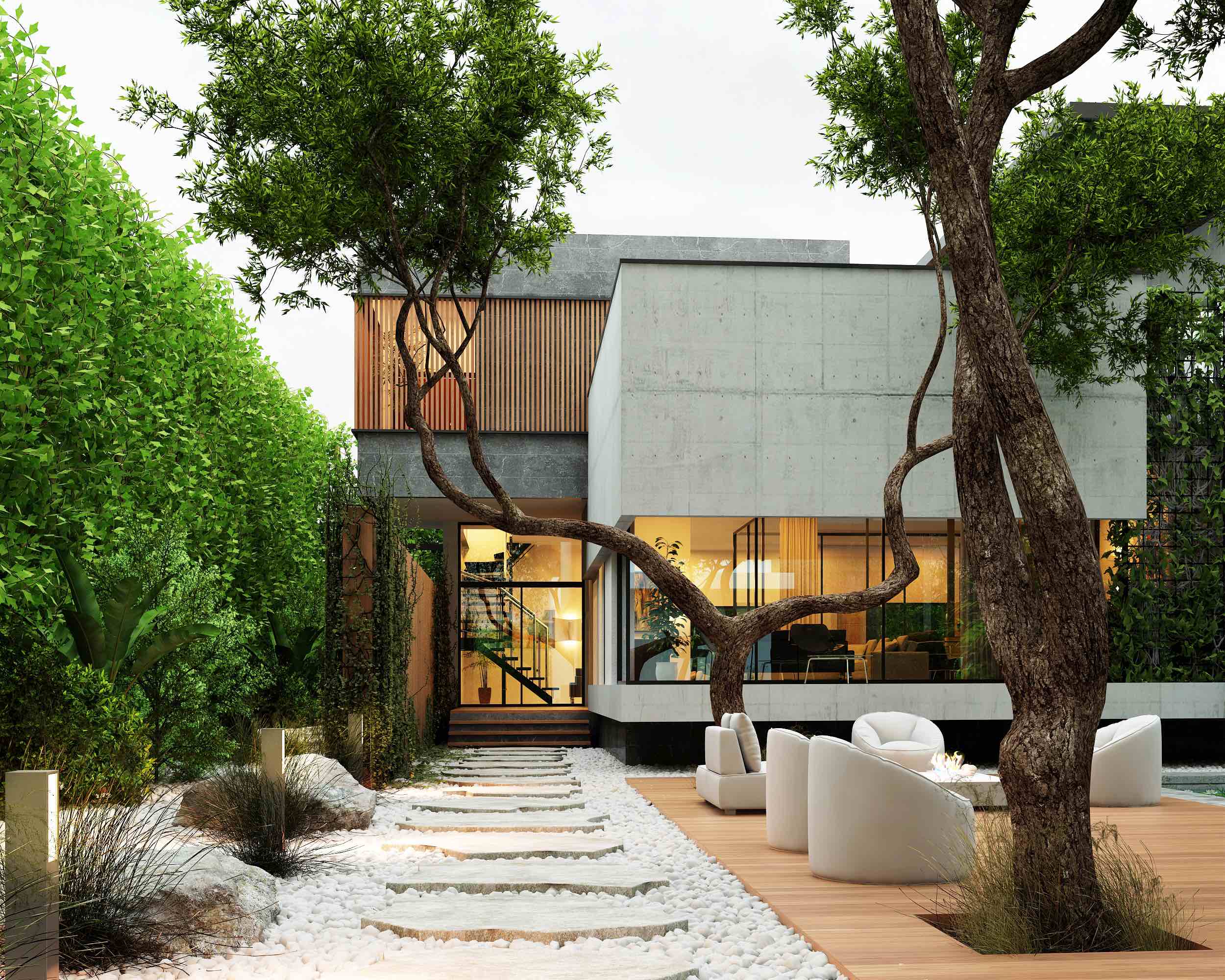 Thiết kế biệt thự 10m mặt tiền không gian mở kết hợp không gian xanh