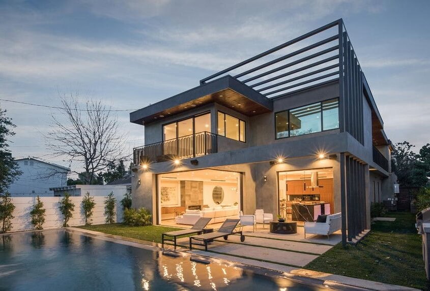 Thiết kế mặt tiền biệt thự 2 mặt tiền