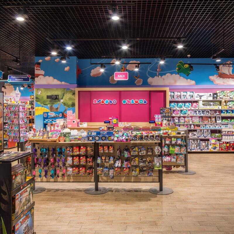 thiết kế shop gấu bông