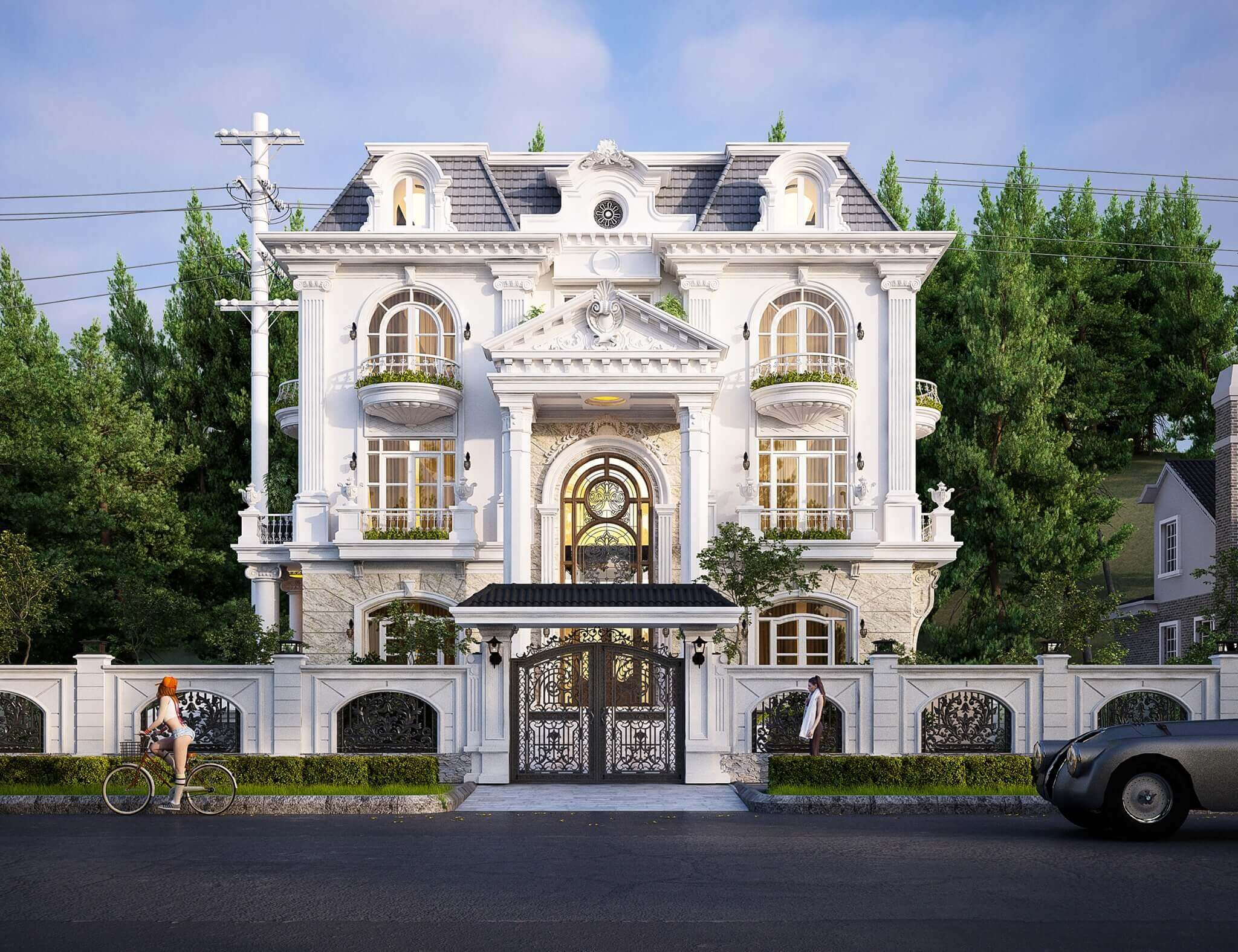 Tiêu chuẩn đánh giá thiết kế biệt thự mặt tiền 8m?