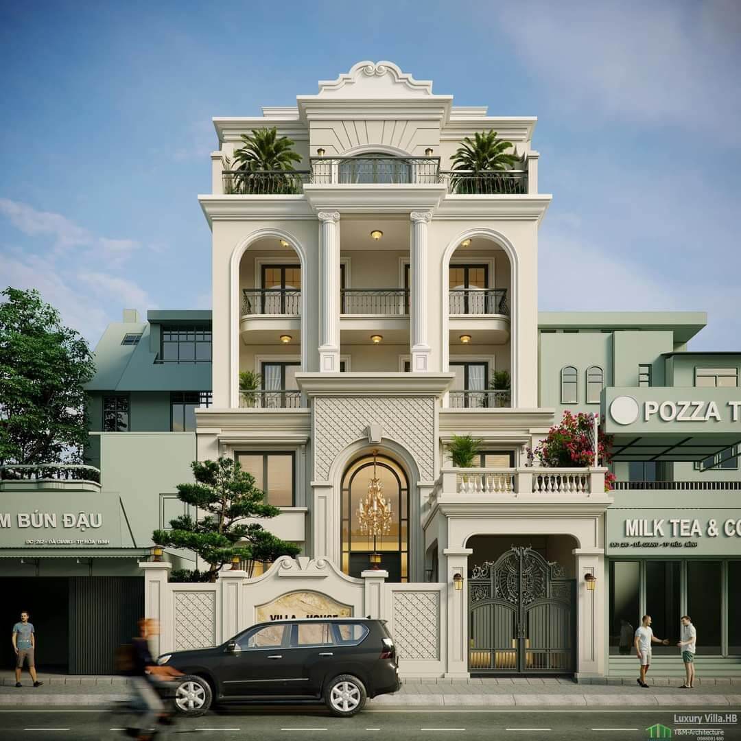 Tiêu chuẩn đánh giá thiết kế biệt thự mặt tiền 8m?