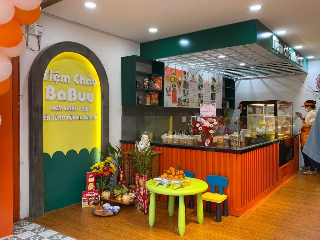 Lợi ích từ thiết kế cửa hàng cháo dinh dưỡng