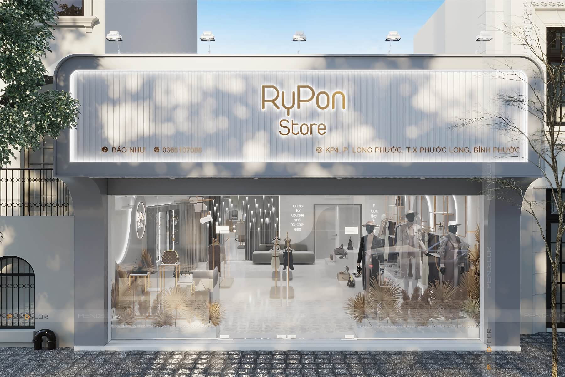 Thiết Kế Shop Thời Trang Nữ RyPon Store