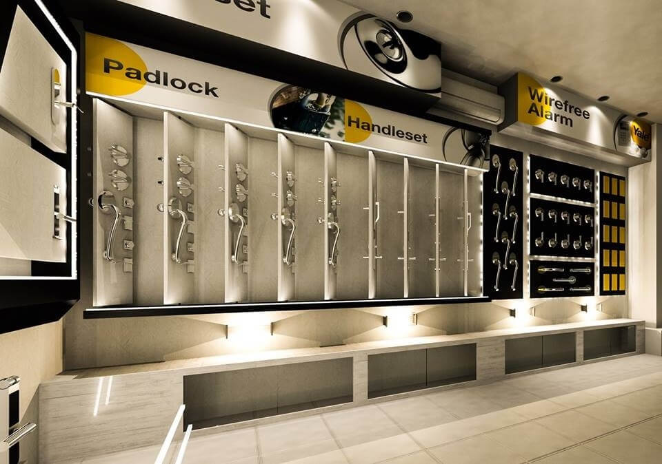 mẫu thiết kế cửa hàng khóa thẩm mỹ, thông minh, ấn tượng không nên bỏ qua