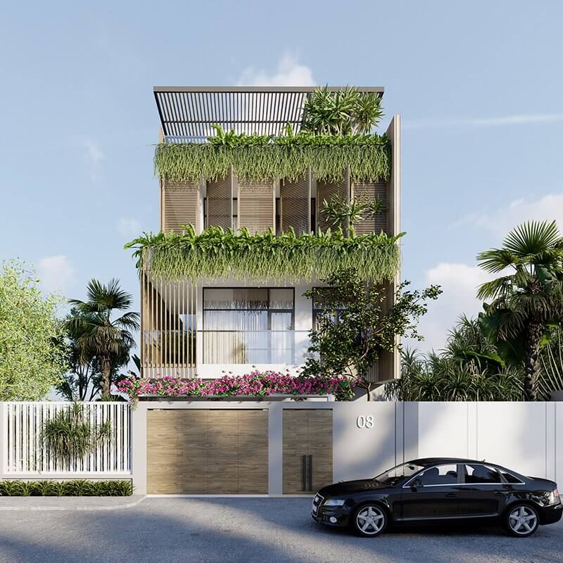 13+ mẫu mặt tiền nhà 10m đẹp mê mẩn không thể rời mắt