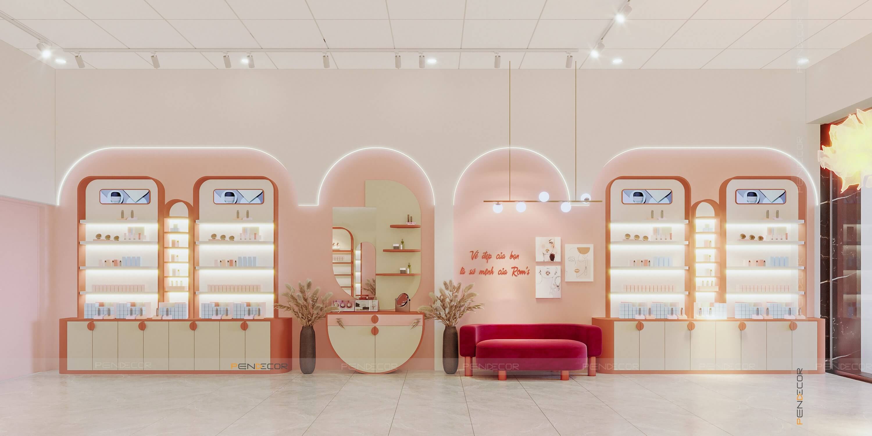 Thiết Kế Shop Mỹ Phẩm Rom's Cosmetics