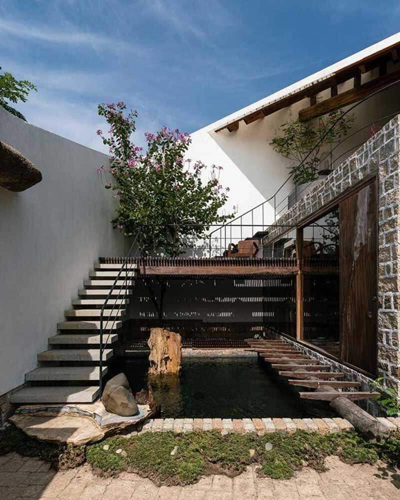 11+ thiết kế cầu thang trước mặt tiền nhà đẹp bắp, dễ thi công không nên bỏ qua