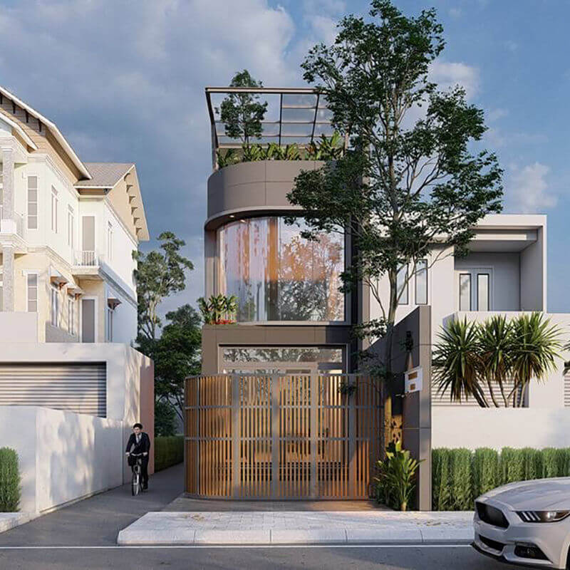 Đặc điểm mặt tiền nhà 2 tầng