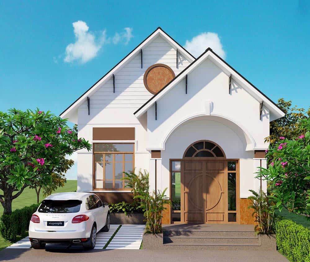 TOP 09+ mẫu mặt tiền nhà cấp 4 gác lửng đình đám, không thể rời mắt