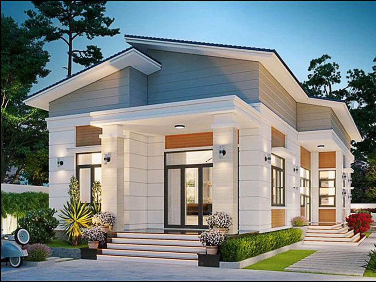 TOP 09+ mẫu mặt tiền nhà cấp 4 gác lửng đình đám, không thể rời mắt