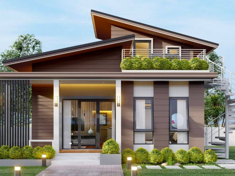 TOP 09+ mẫu mặt tiền nhà cấp 4 gác lửng đình đám, không thể rời mắt