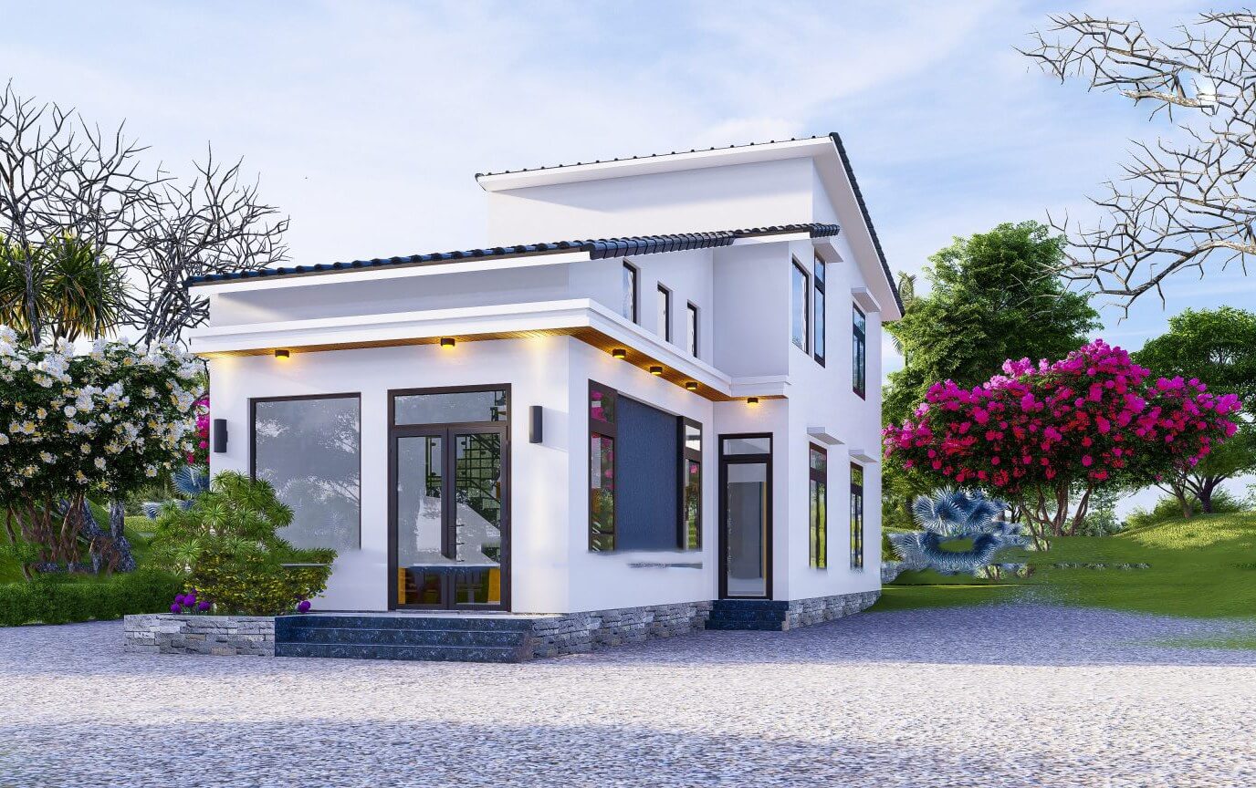 Mặt tiền nhà cấp 4 mái bằng