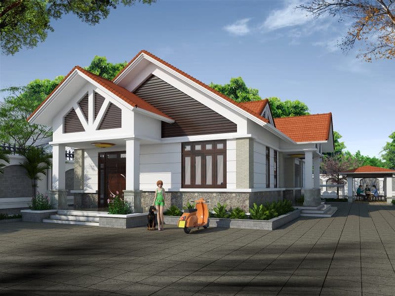 09+ mẫu mặt tiền nhà cấp 4 mái thái 2 mặt tiền ấn tượng dành cho bạn