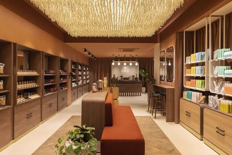 thiết kế cửa hàng mỹ phẩm Pendecor