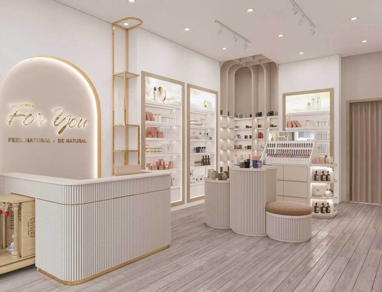 16+ thiết kế shop mỹ phẩm nhỏ đẹp không thể rời mắt, cực hút khách