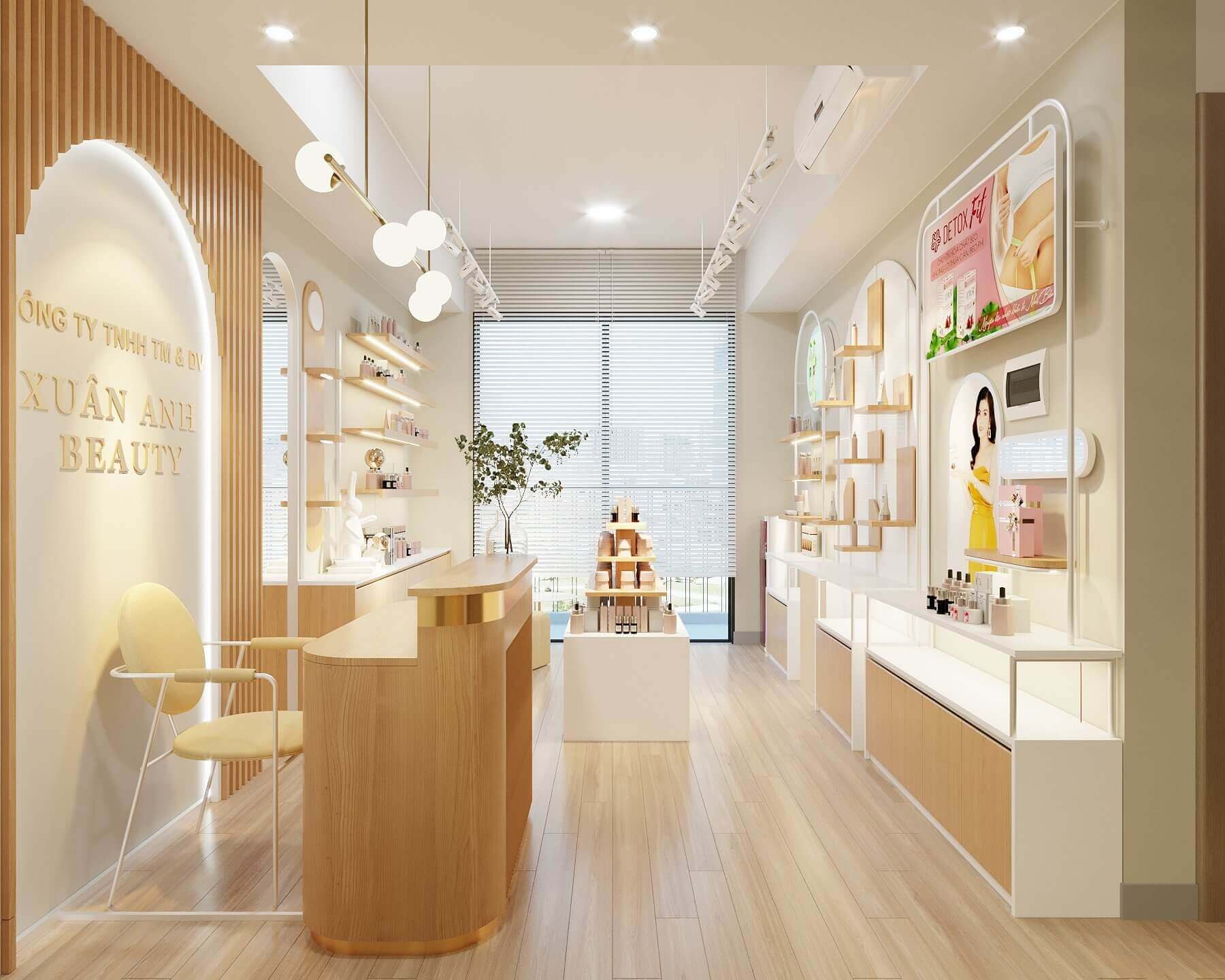 16+ thiết kế shop mỹ phẩm nhỏ đẹp không thể rời mắt, cực hút khách