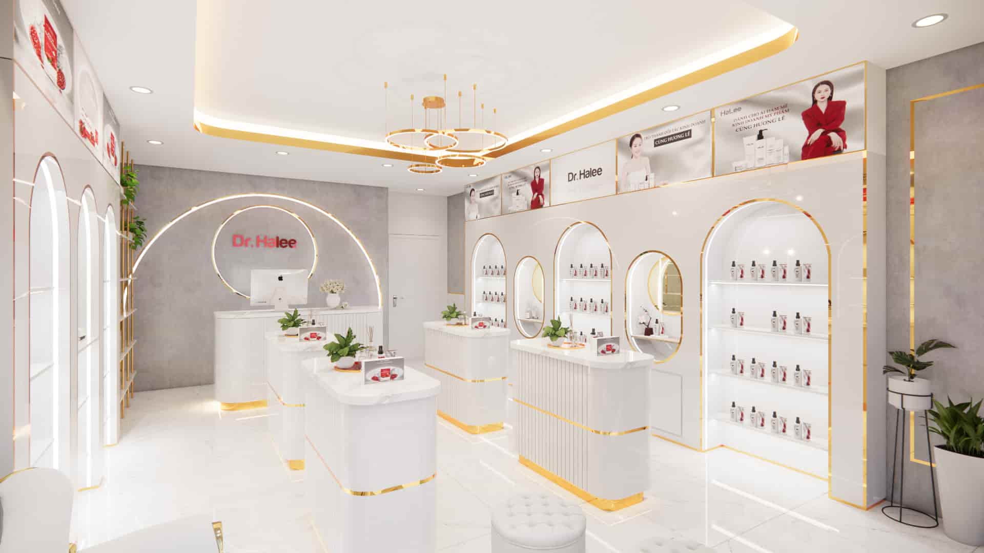 Cách thiết kế shop mỹ phẩm: Tất tần tật những điều cần biết