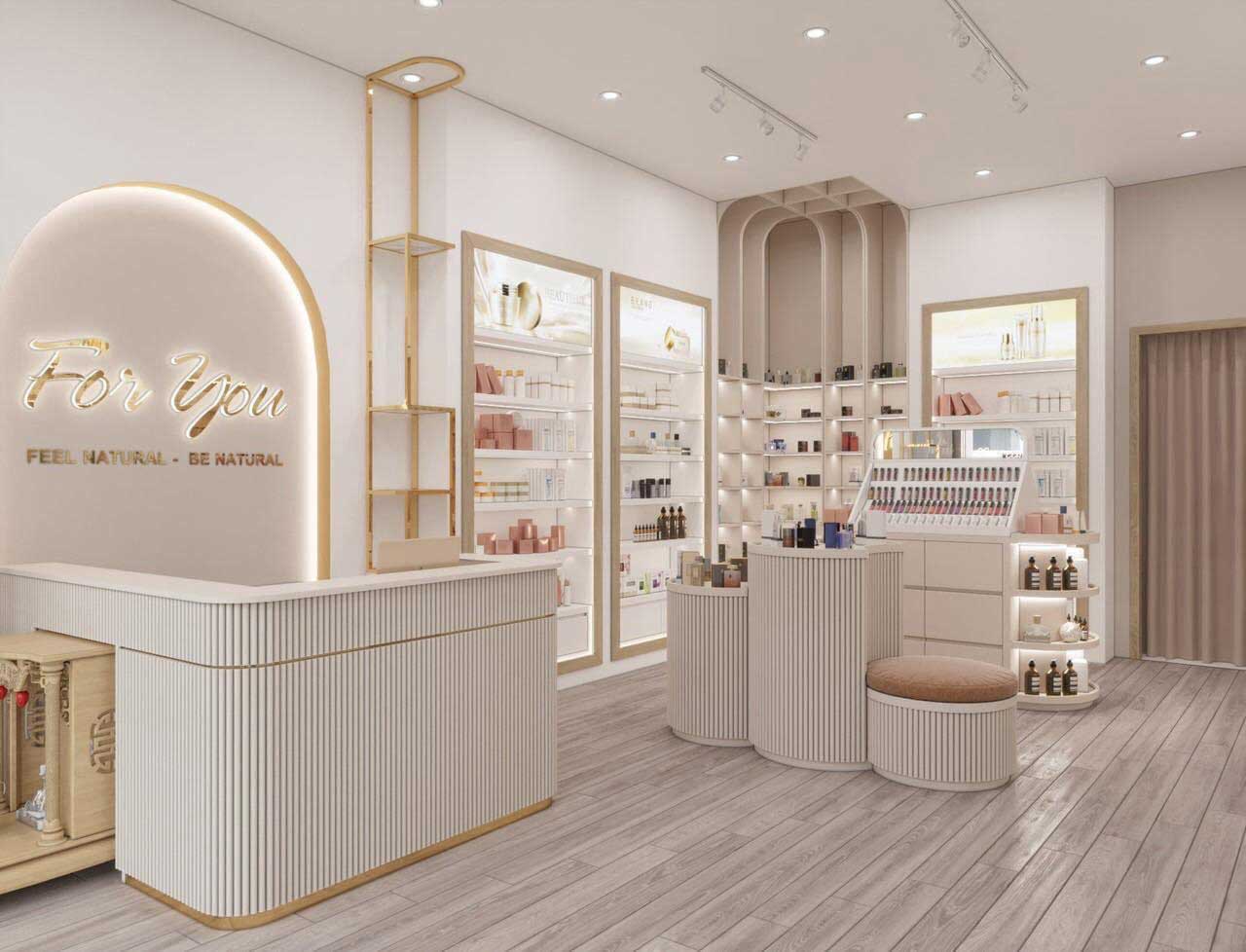 Cách thiết kế shop mỹ phẩm: Tất tần tật những điều cần biết