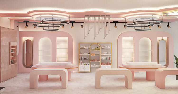 giá thiết kế shop mỹ phẩm