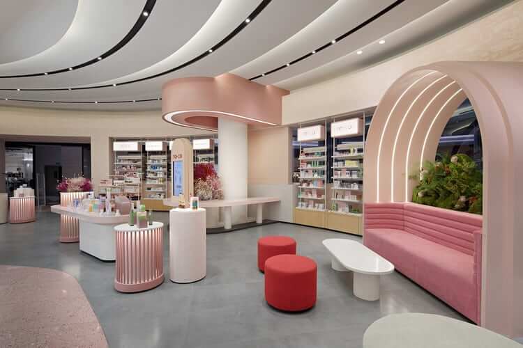 15+ mẫu thiết kế showroom mỹ phẩm đẹp mê mẩn không thể rời mắt