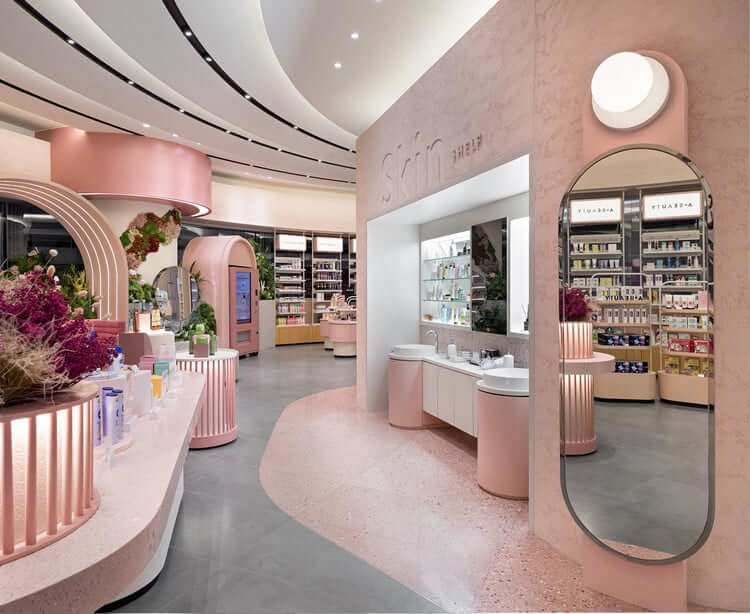 15+ mẫu thiết kế showroom mỹ phẩm đẹp mê mẩn không thể rời mắt