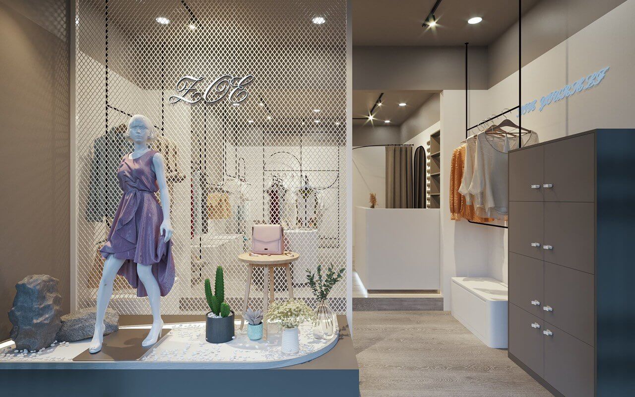 11+ mẫu thiết kế shop quần áo nữ nhỏ đẹp ấn tượng, không thể rời mắt 9